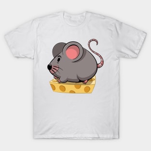 Little Mouse on Cheese T-Shirt